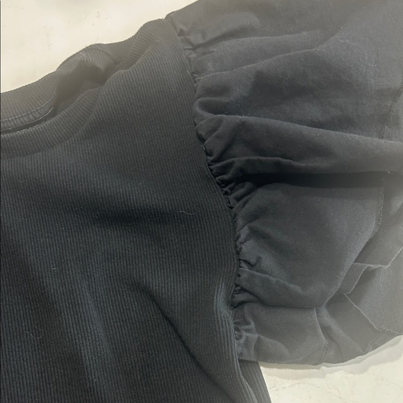 Zara Black Puff Sleeve Bodysuit - Picture 6 of 6